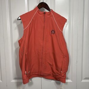 Adidas Golf Vest Mens L Red 2005 Memorial Tournament Windbreaker Athletic Layer